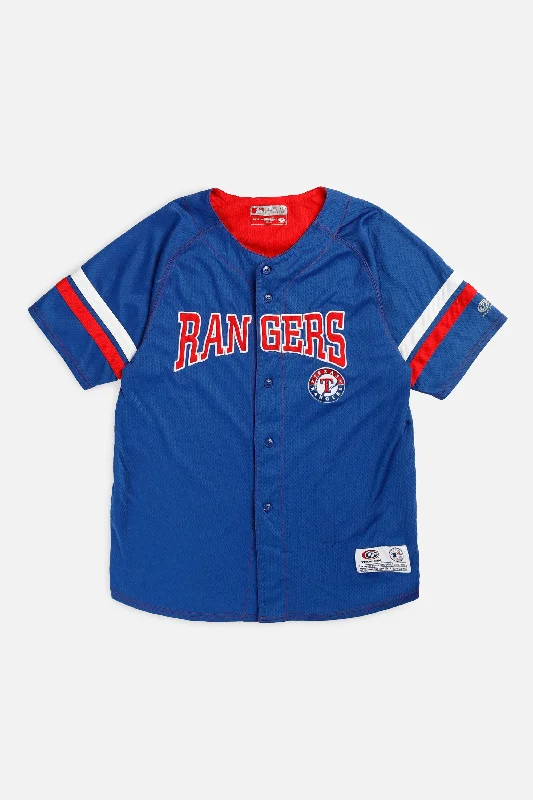 Vintage Texas Rangers MLB Jersey - Women's S Warm Sweatshirts for Women