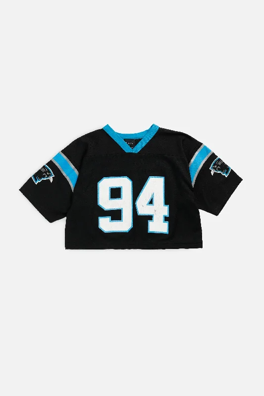 Rework Crop Carolina Panthers NFL Jersey - S Casual Sweatshirts for Women