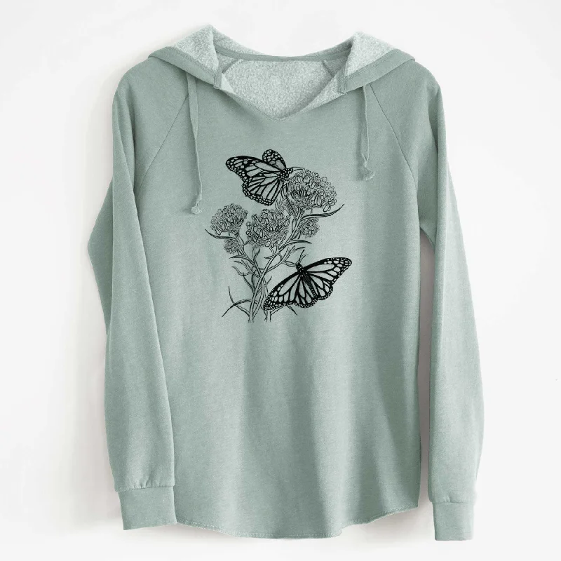 Narrowleaf Milkweed with Monarchs - Cali Wave Hooded Sweatshirt Hoodie Sweatshirt Set