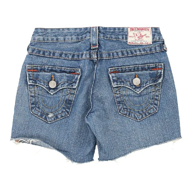 503 True Religion Denim Shorts - 26W UK 4 Blue Cotton Work sweaters