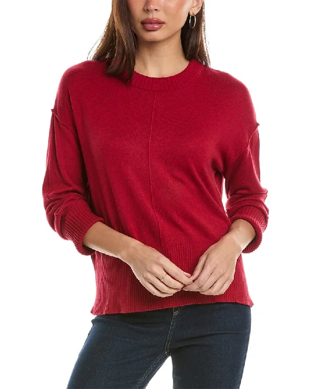 Hannah Rose Bungalow Boxy Cashmere-Blend Sweater Anti-pilling sweaters