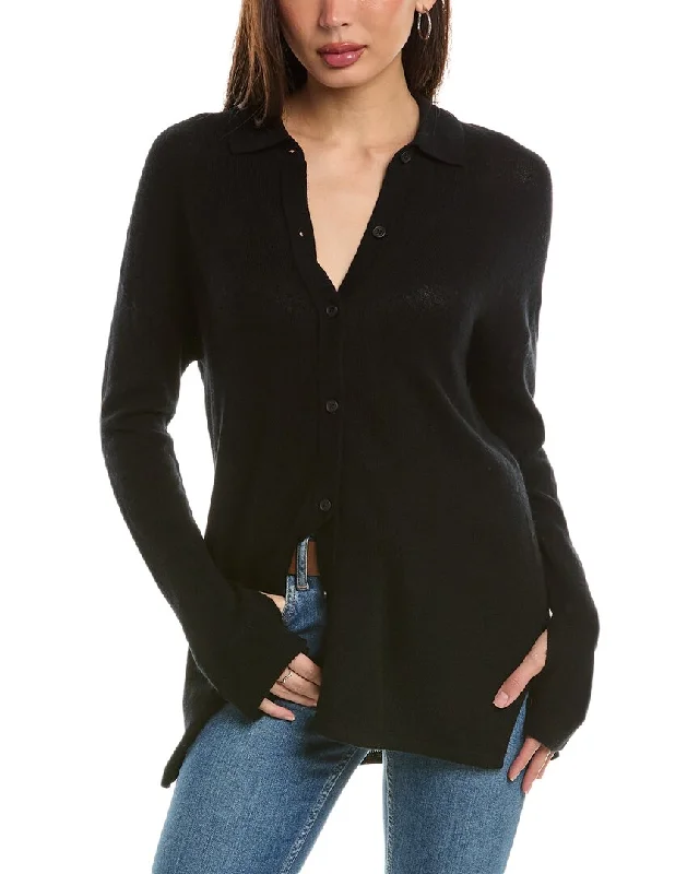 Hannah Rose Wool & Cashmere-Blend Shirt Budget-friendly sweaters