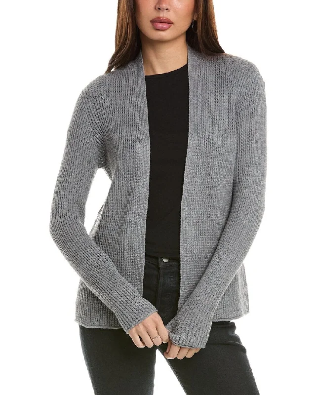 Hannah Rose Thermal Shrunken Cashmere-Blend Duster Best sweaters for hiking