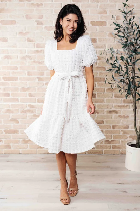 On Cloud Nine Bubble Midi Dress Holiday midi dresses