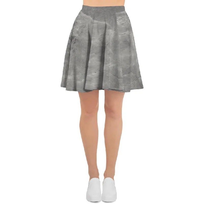 Grey Marble Women's Skirt Embroidered unclassified skirts