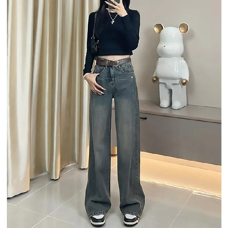 NiDELL: Women’s Elegant Straight Leg Trousers For Spring Lounge unclassified skirts