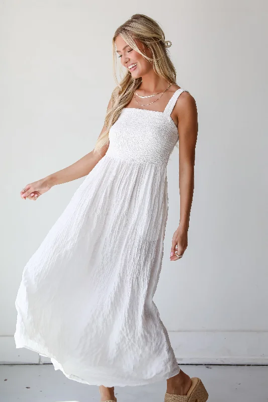 FINAL SALE - Compelling Perfection White Maxi Dress Expensive maxi dresses