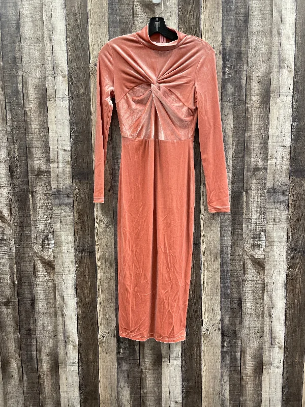 Dress Casual Maxi By Cme In Coral, Size: Xs Beach maxi dresses