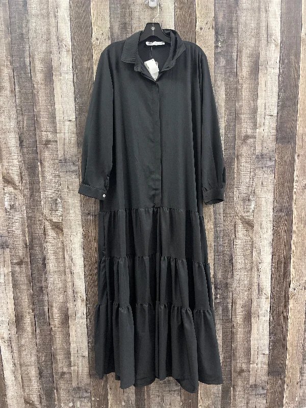 Dress Casual Maxi By Zara In Black, Size: L Festival maxi dresses