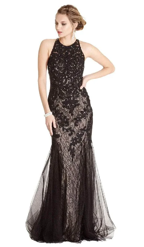 Aspeed Design - L1865 Sleeveless Halter Neck Evening Dress Halter party dresses