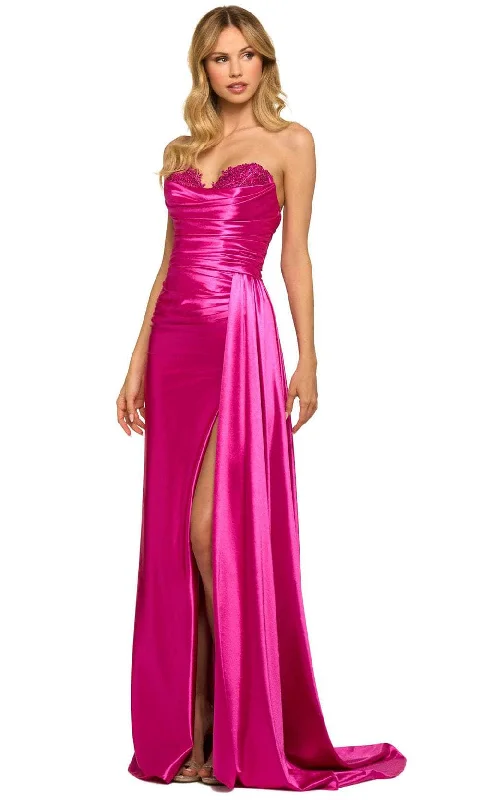 Sherri Hill 55230 - Strapless Ruched Evening Gown Holiday party dresses