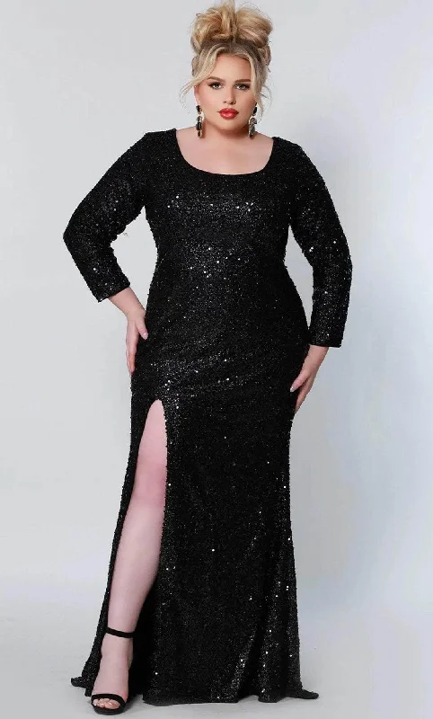 Sydney's Closet - SC7320 Scoop Sequin Evening Dress Formal party dresses