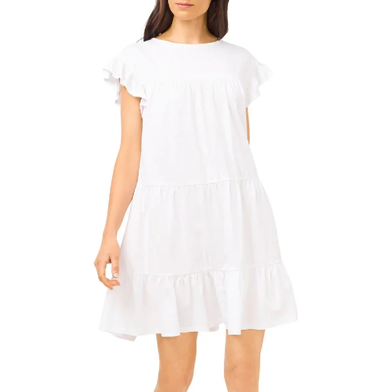 1.State Womens Tiered Ruffled Shift Dress Ruffled unclassified dresses