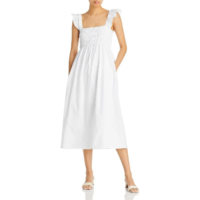 French Connection Womens Ruffled Tea Length Sundress Best-selling unclassified dresses