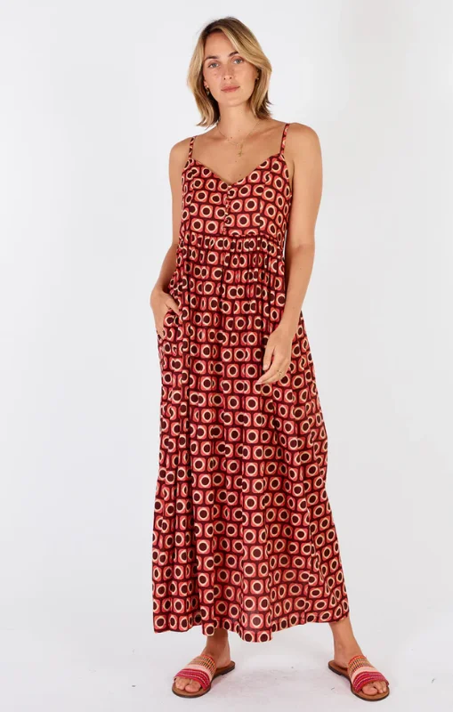 IBISA - Montreal Sundress Cranberry - last one Plus size unclassified dresses