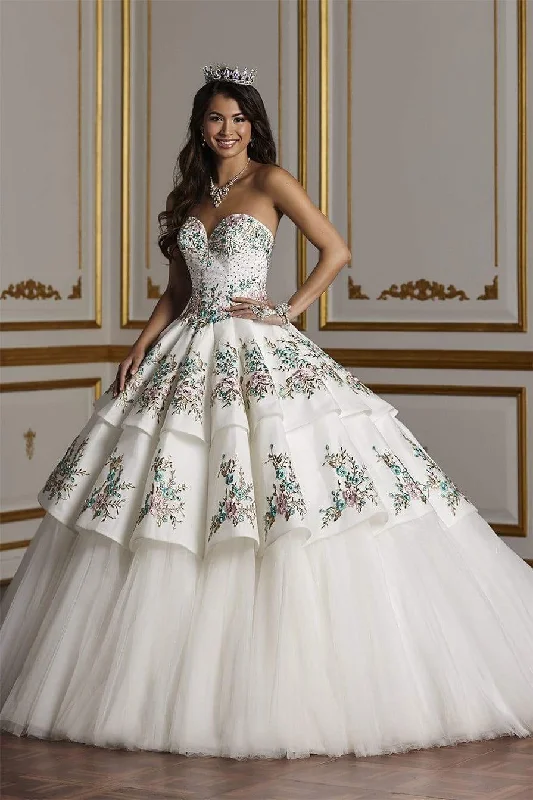 Quinceañera Collection - 26931SC Strapless Layered Ballgown Luxury unclassified dresses