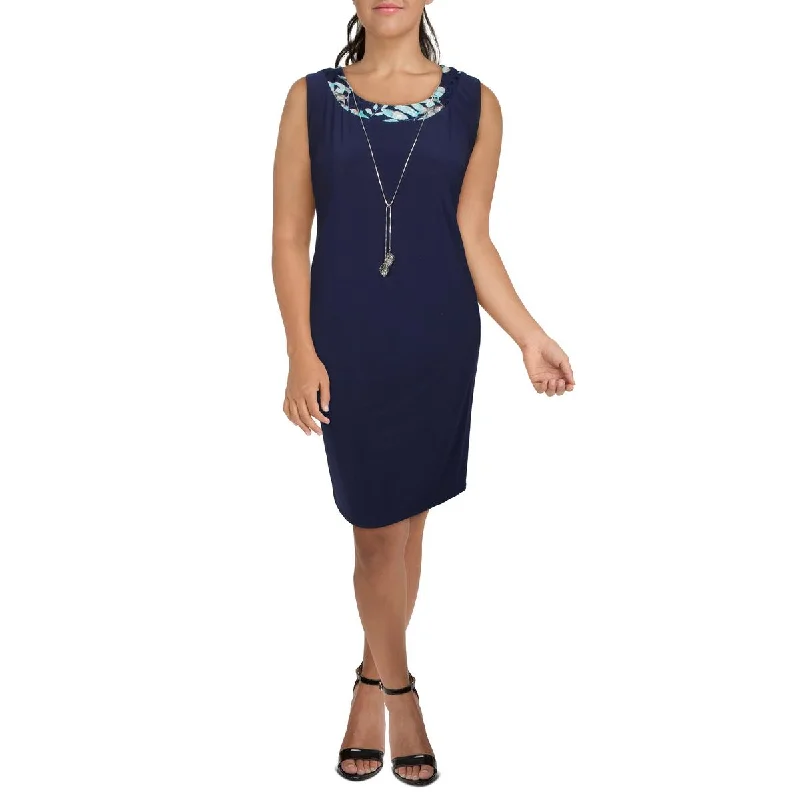 R&M Richards Womens Plus Knit Sleeveless Shift Dress Budget-friendly unclassified dresses