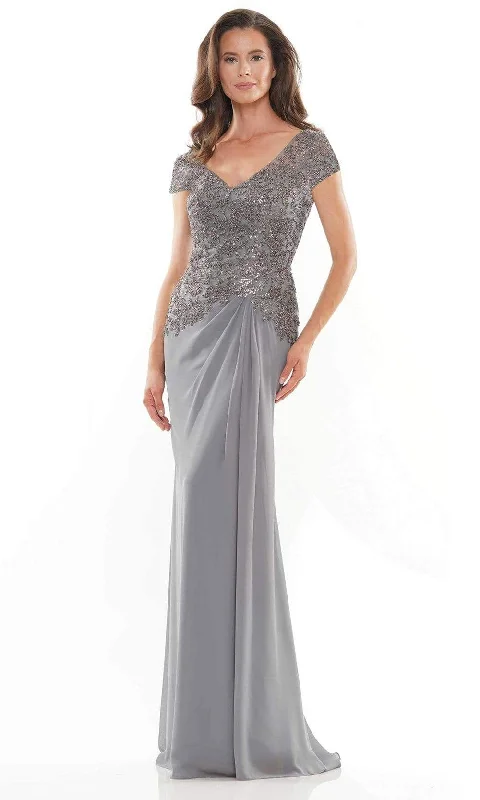 Rina Di Montella - RD2743 Beaded V-Neck Formal Gown Festival unclassified dresses