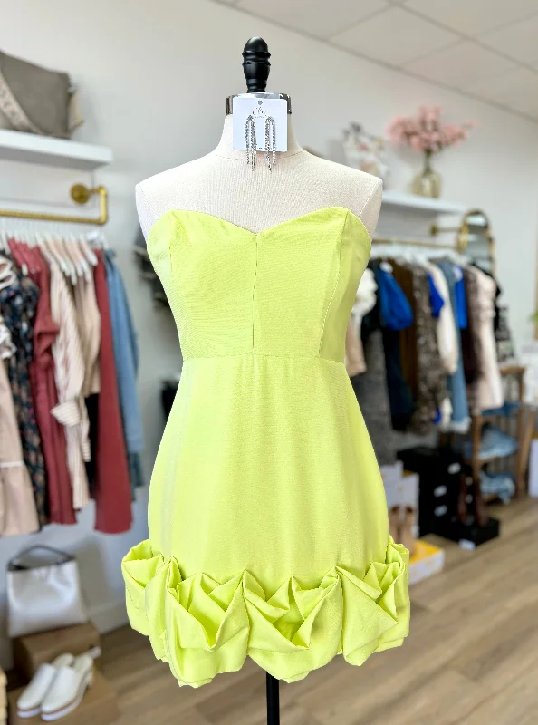 Strapless Lime Dress Spring unclassified dresses