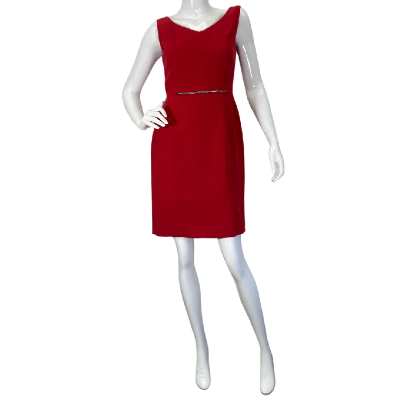 Tahari Red Dress and Blazer Set Chiffon unclassified dresses