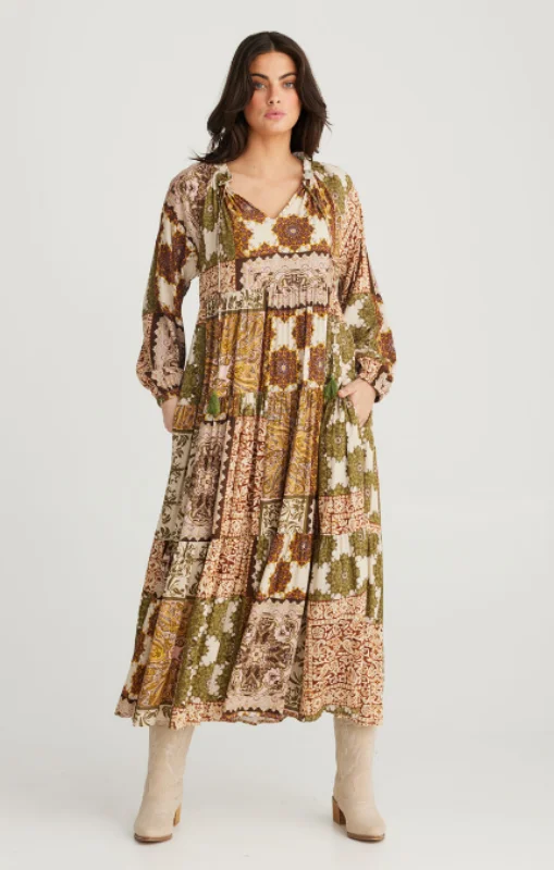 Talisman - DAMASCUS DRESS - PAISLEY GARDENS - TA24054-1 - LAST ONE Anniversary unclassified dresses