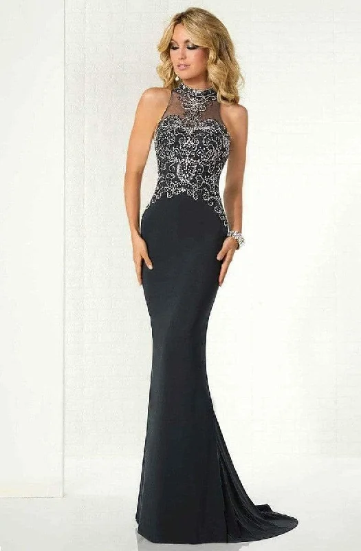 Tiffany Designs - 46148SC Embellished Halter Sheath Gown Sexy unclassified dresses