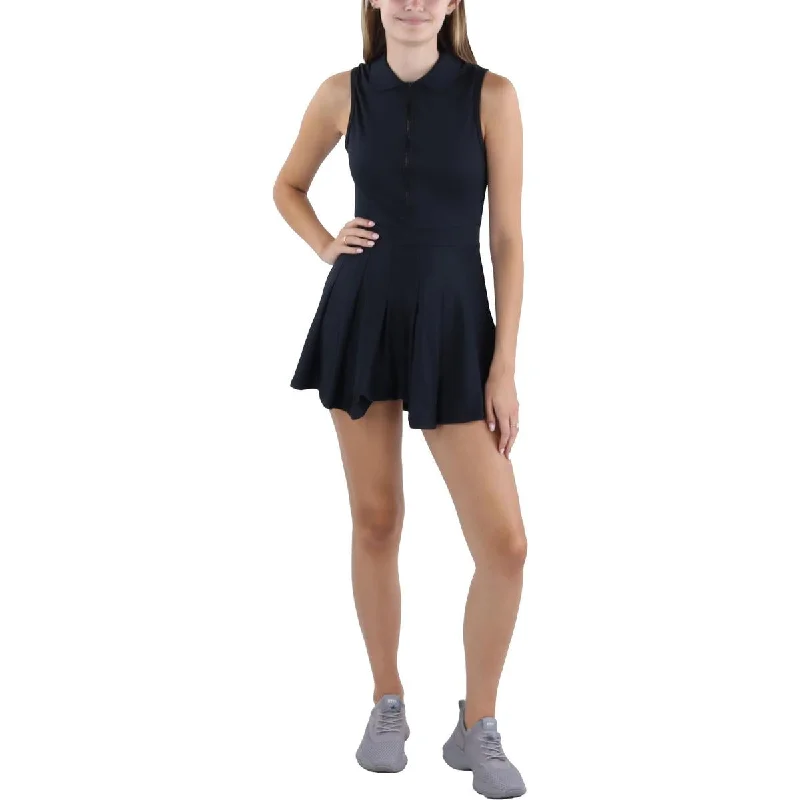 We Wore What Womens Above Knee Tennis Athletic Dress Off-shoulder unclassified dresses