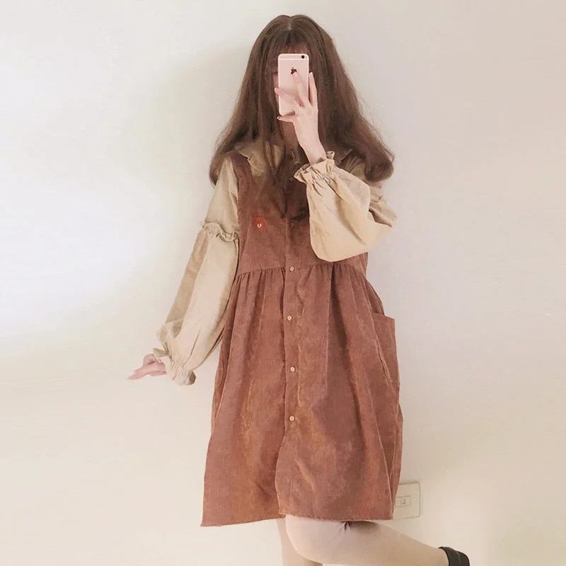 Women's Dresses Chic Lady Kawaii Ulzzang College Style Sweet Loose Strap Dress Female Ins Vintage Harajuku Dress For Women Cute Sequin unclassified dresses