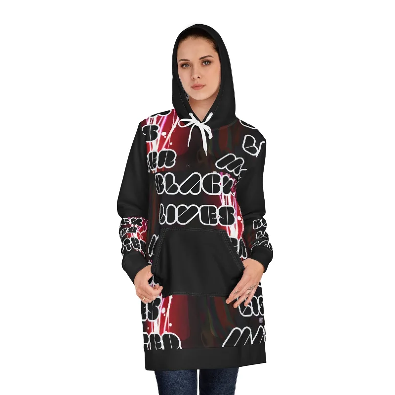 Women's Hoodie Dress (AOP) Black lives Matter Winter unclassified dresses