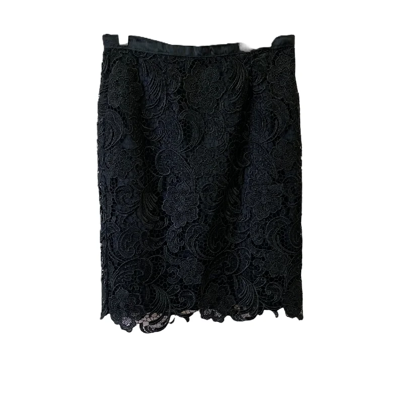 Black Skirt Mini & Short By Adrianna Papell, Size: 10 Mini Skirt Classic