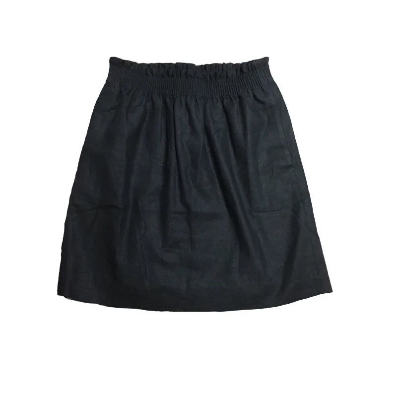 Black Skirt Mini & Short J. Crew, Size 0 Soft Denim Skirt