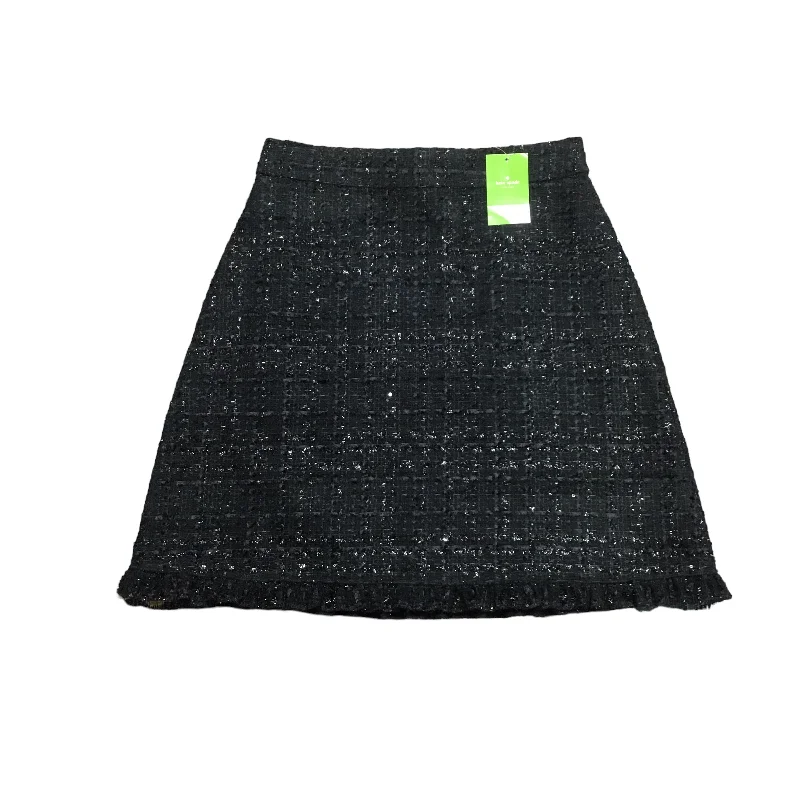 Black Skirt Mini & Short Kate Spade, Size 2 Button-up Mini Skirt