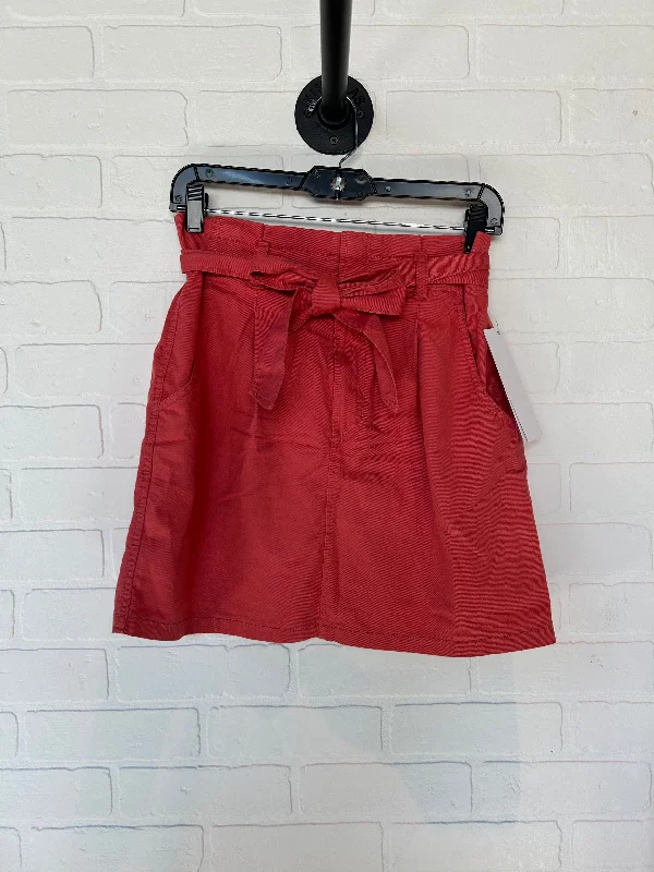 Coral Skirt Mini & Short Loft, Size 2petite Soft Leather Skirt