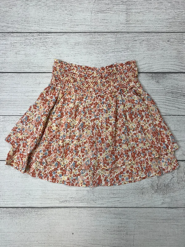 Floral Skirt Mini & Short Rails, Size M Summer Denim Mini