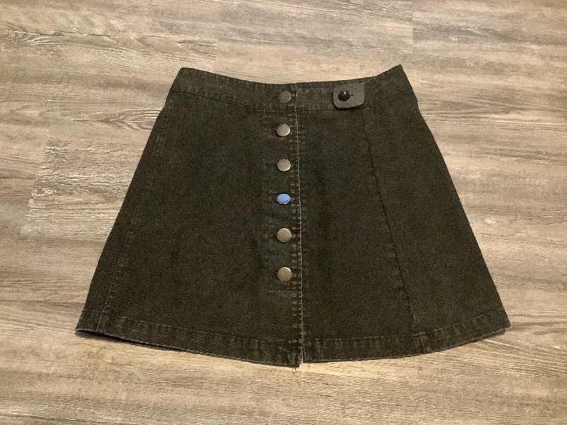 Grey Denim Skirt Mini & Short Entro, Size 4 Vintage Mini Skirt