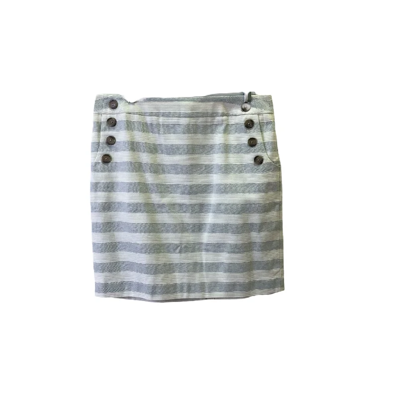 Grey Skirt Mini & Short By Ann Taylor, Size: 14petite Faded Denim Skirt