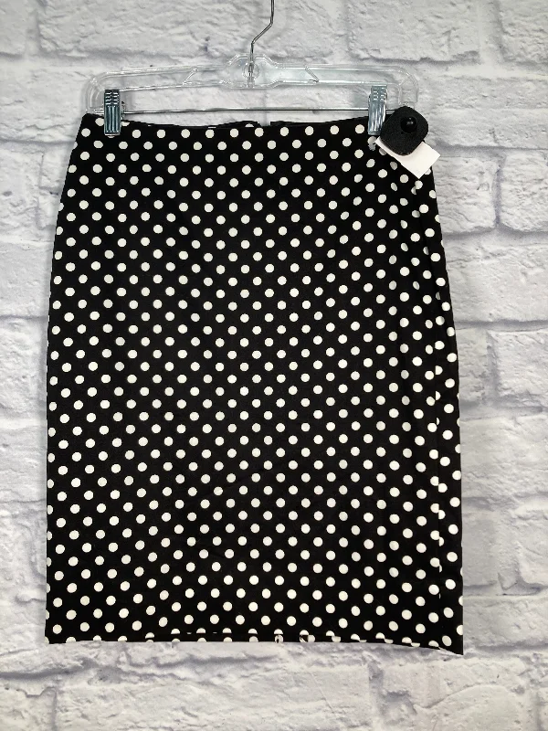 Polkadot Pattern Skirt Mini & Short White House Black Market, Size 0 Mini Skirt with Lace