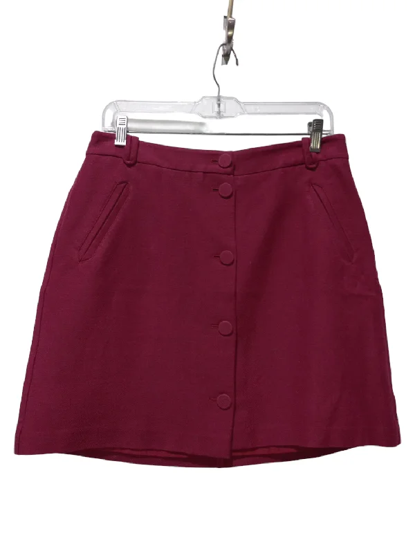 Purple Skirt Mini & Short Loft, Size M Pleated Mini Skirt