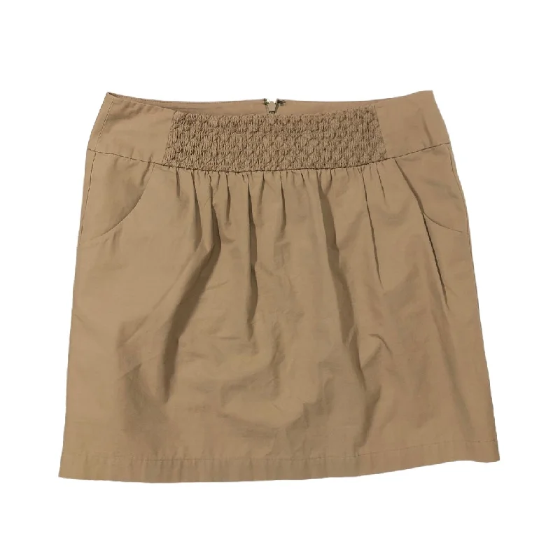 Tan Skirt Mini & Short Gianni Bini, Size 6 White Mini Skirt