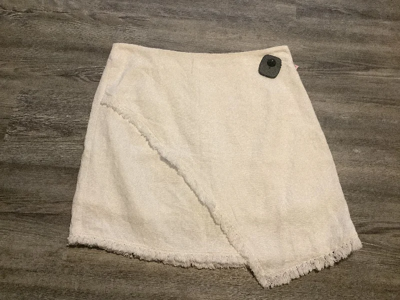 White Skirt Mini & Short Very J, Size S Printed Denim Skirt