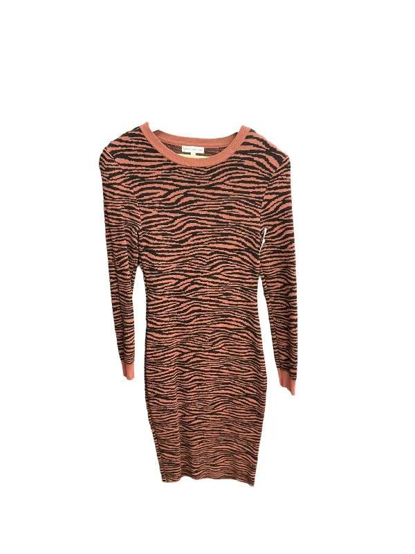 Animal Print Dress Sweater Express O, Size S Woolen Sweater Dress