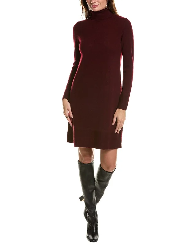 Forte Cashmere Turtleneck Cashmere Sweaterdress Winter Sweater Dress