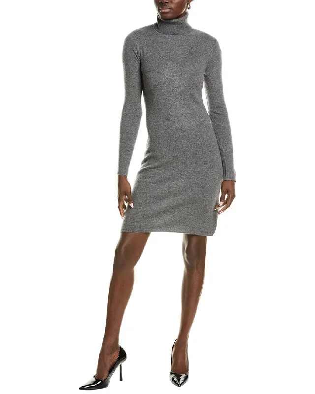 sofiacashmere Classic Turtleneck Cashmere Sweaterdress Sweater Dress Vibe