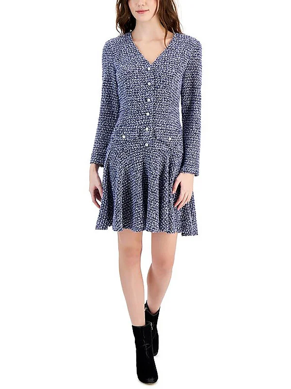 Womens Knit Above Knee Sweaterdress Bodycon Sweater Dress