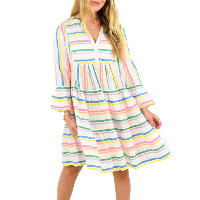 Charlie Shirt Dress In Multi Modern Shirt Dress