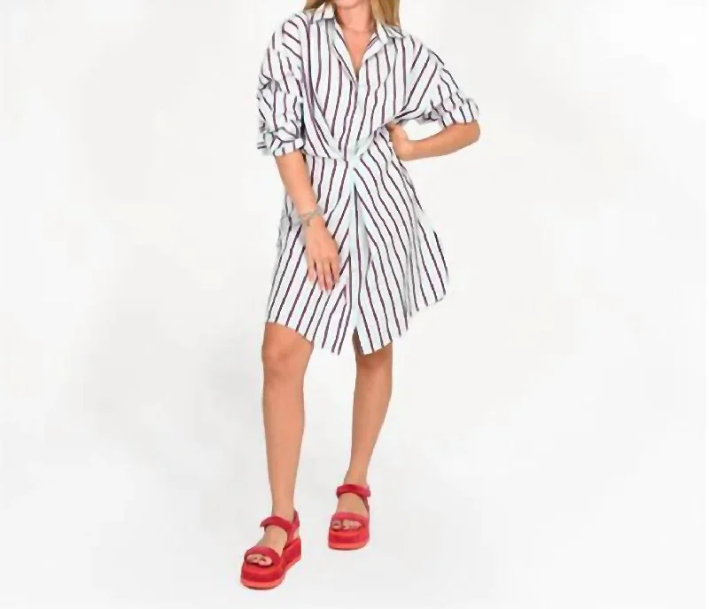 Lilli Shirtdress In Saltwater Formal Shirt Dress